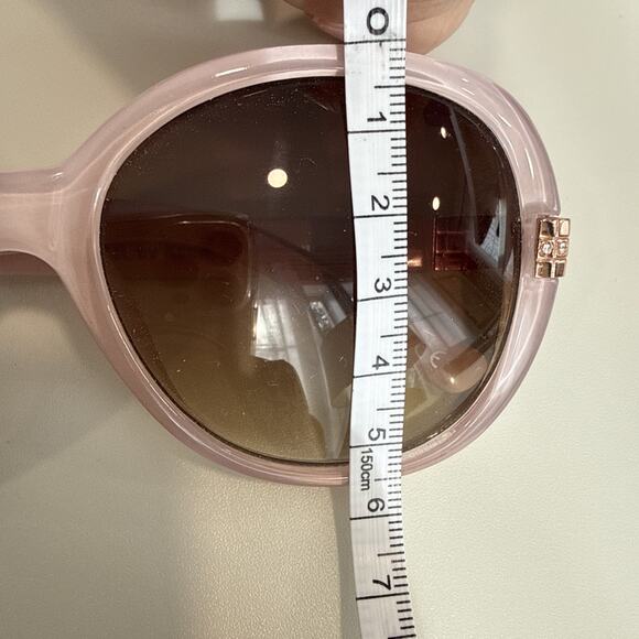 Vintage Kenneth Jay Lane KJL-41238 Blush Retro Sunglasses Jackie O Pink Bling main image 6